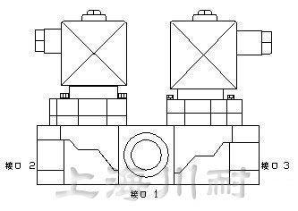 三通不銹鋼電磁閥結(jié)構(gòu)圖