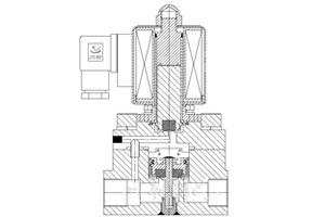高壓電磁閥結(jié)構(gòu)原理圖